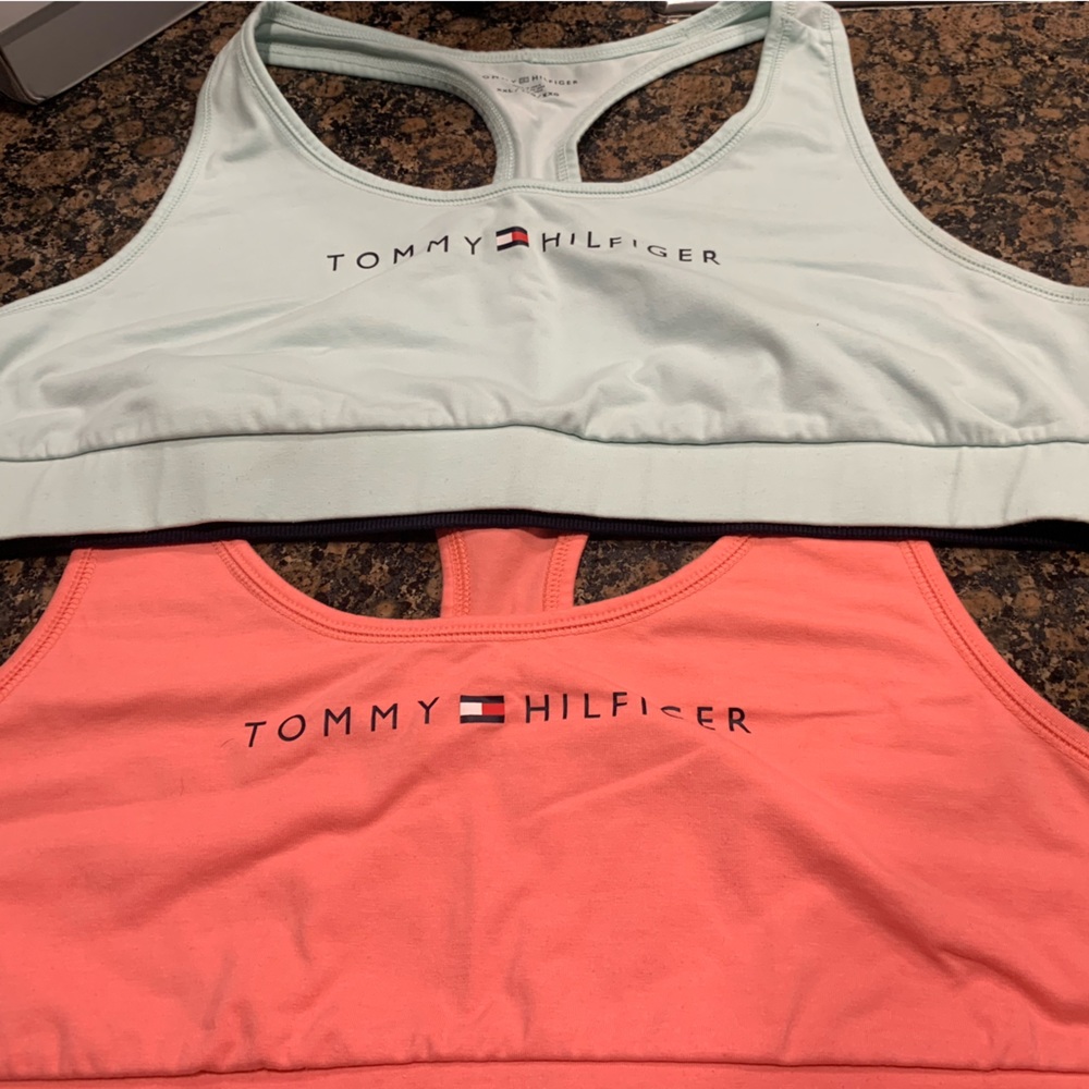 Sports bras 2 of them pink/white